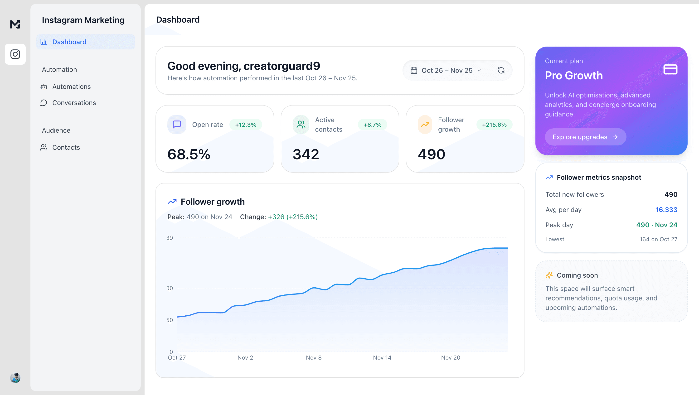 MuxGrow Dashboard